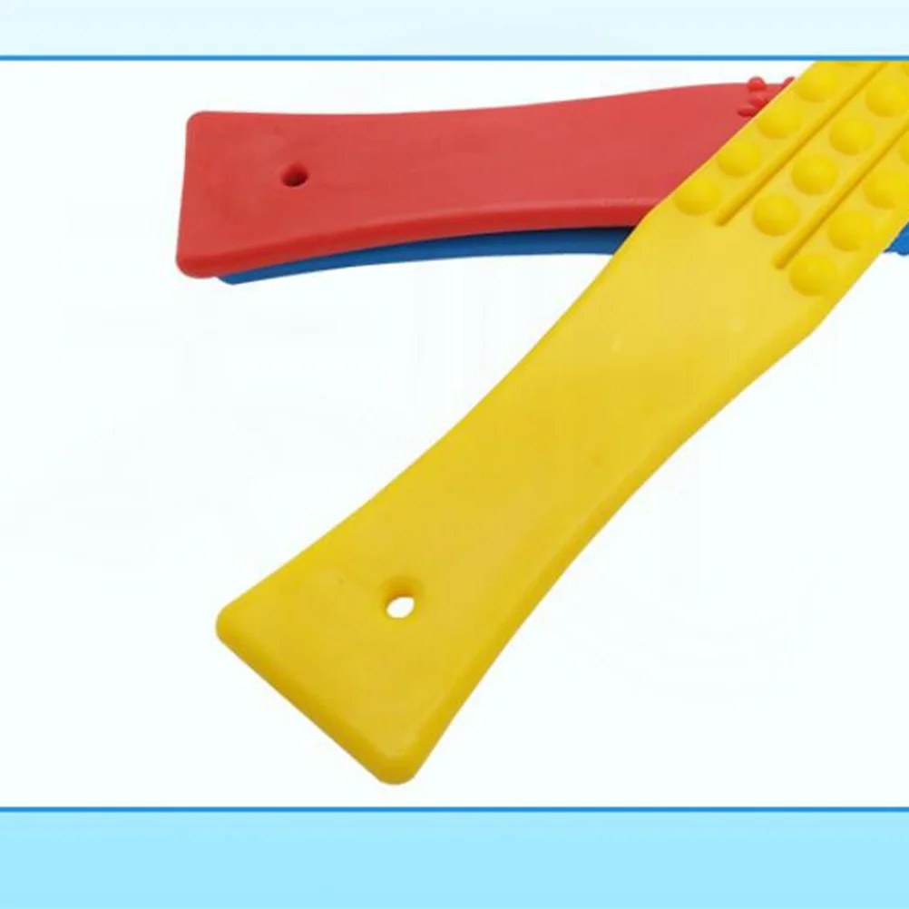 

Red Three Fingers Opening Body Massager Scraping Plate Portable Massage Stick for Shoulder Back Neck Pain Relief Promotes Blood