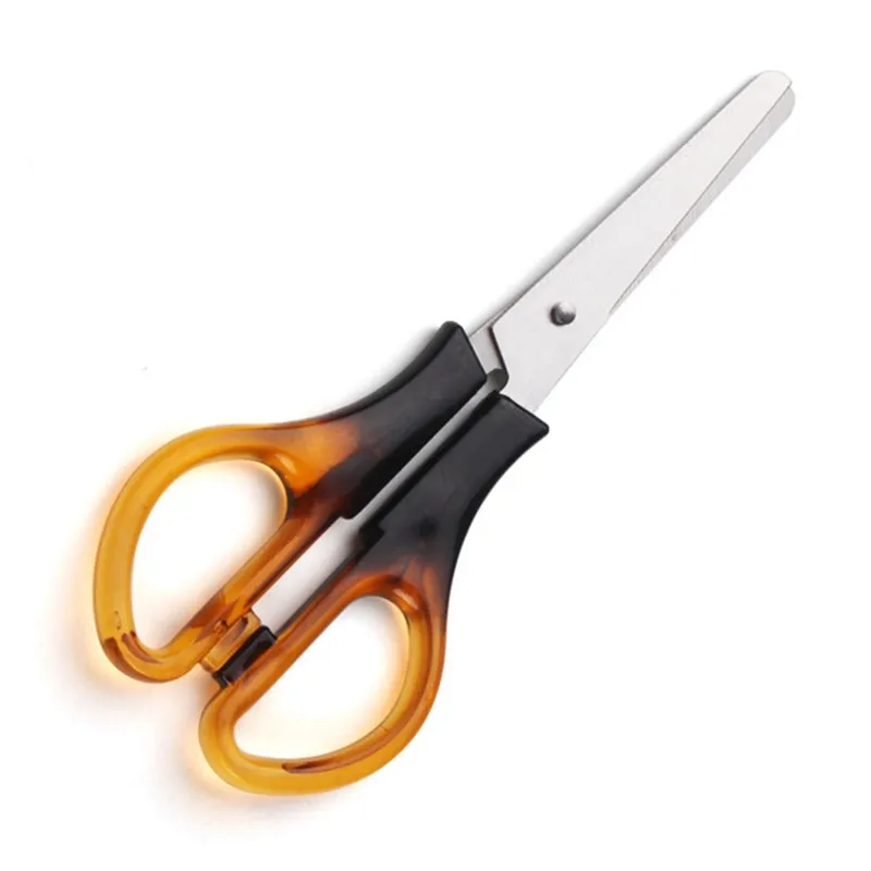 

Stainless Steel Amber Two-Color Office School Scissors Household Multi Purpose Tailor Shears Student Creative Stationery Gift