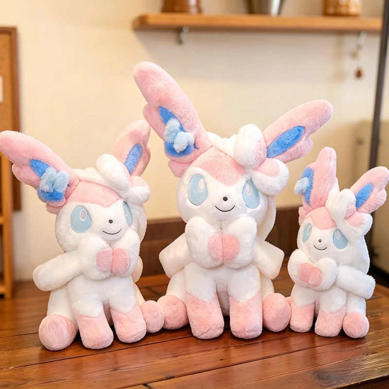 Sylveon Pokemon Plüschtiere Gefüllte Puppe Cartoon Pokémon Flareon Umbreon Vaporeon Espeon Plüschfigur Anime Eevee Kissen Kindergeschenk