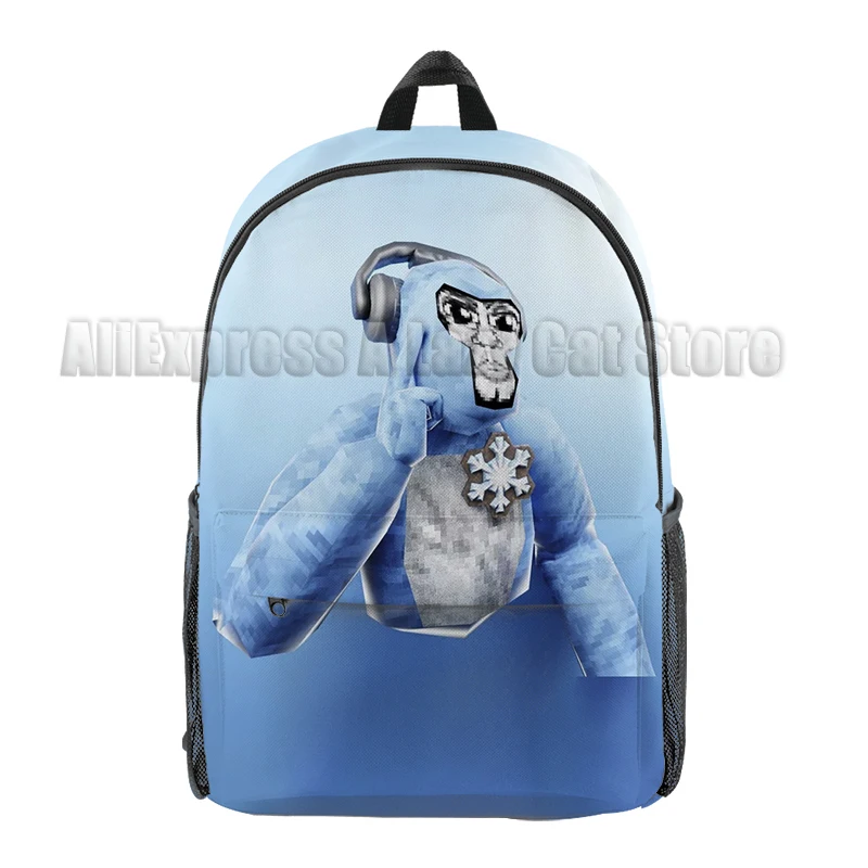 حقيبة ظهر Gorilla Tag Monke ذات سعة كبيرة من Oxford Monkey للكمبيوتر المحمول اللوحي حقيبة كتف للمراهقين حقيبة مدرسية للتخييم والهدايا النسائية #5