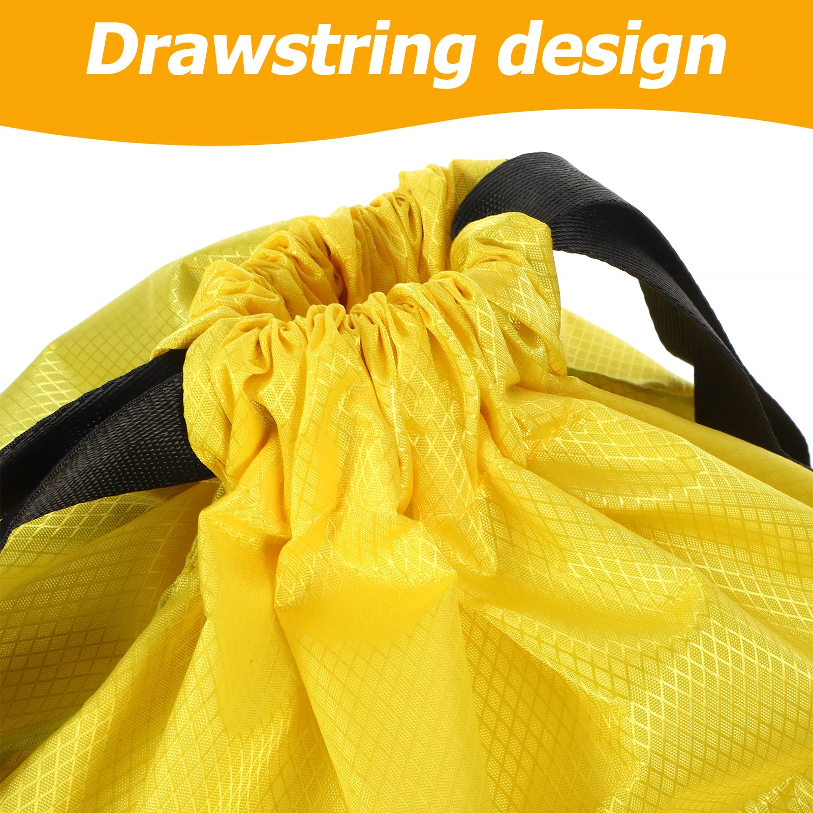 Waterproof Drawstring Backpack Heavy Duty Tear Resistant Oxford Cloth Gym Drawstring Shoulder Bag Large Capacity for Sports