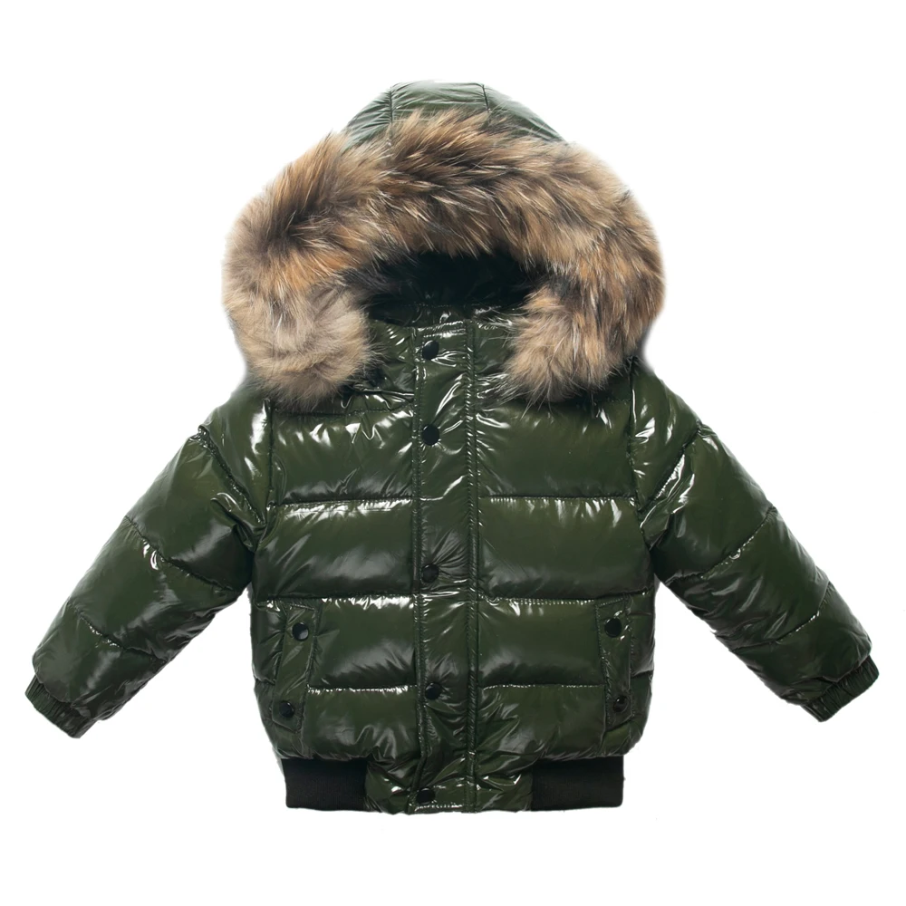 Hot selling Winter Children\'s white duck down Jacket Boys and Girls\' parka Coat fashionable thick top 1-10T