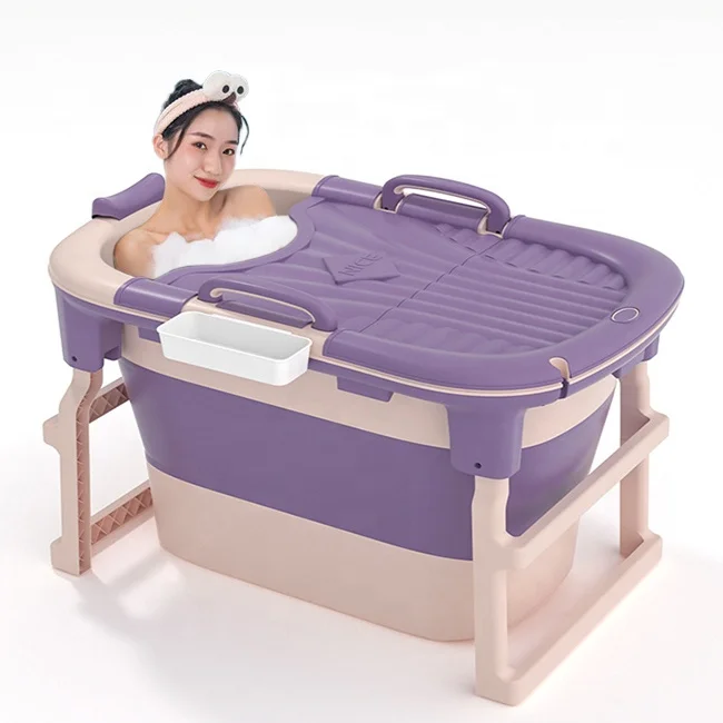 

Hot Sales Luxury Indoor Small Baby Bathroom Bath Tub Foldable Portable Plastic Freestanding Foldable Bathtub For Adults Kids