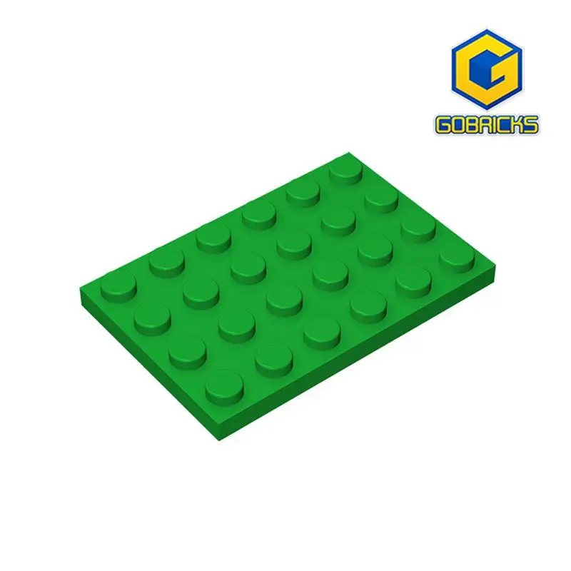 Gobricks GDS-520 Plate 4 x 6 compatible with lego 3032 pieces of children\'s toys Assembles Particles Moc Parts