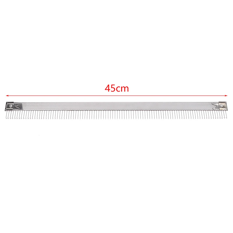 Practical 45cm Metal Silver Cast On Comb Knitting Machine For All 4.5mm/9mm For Brother Knitting Machine Needle Part