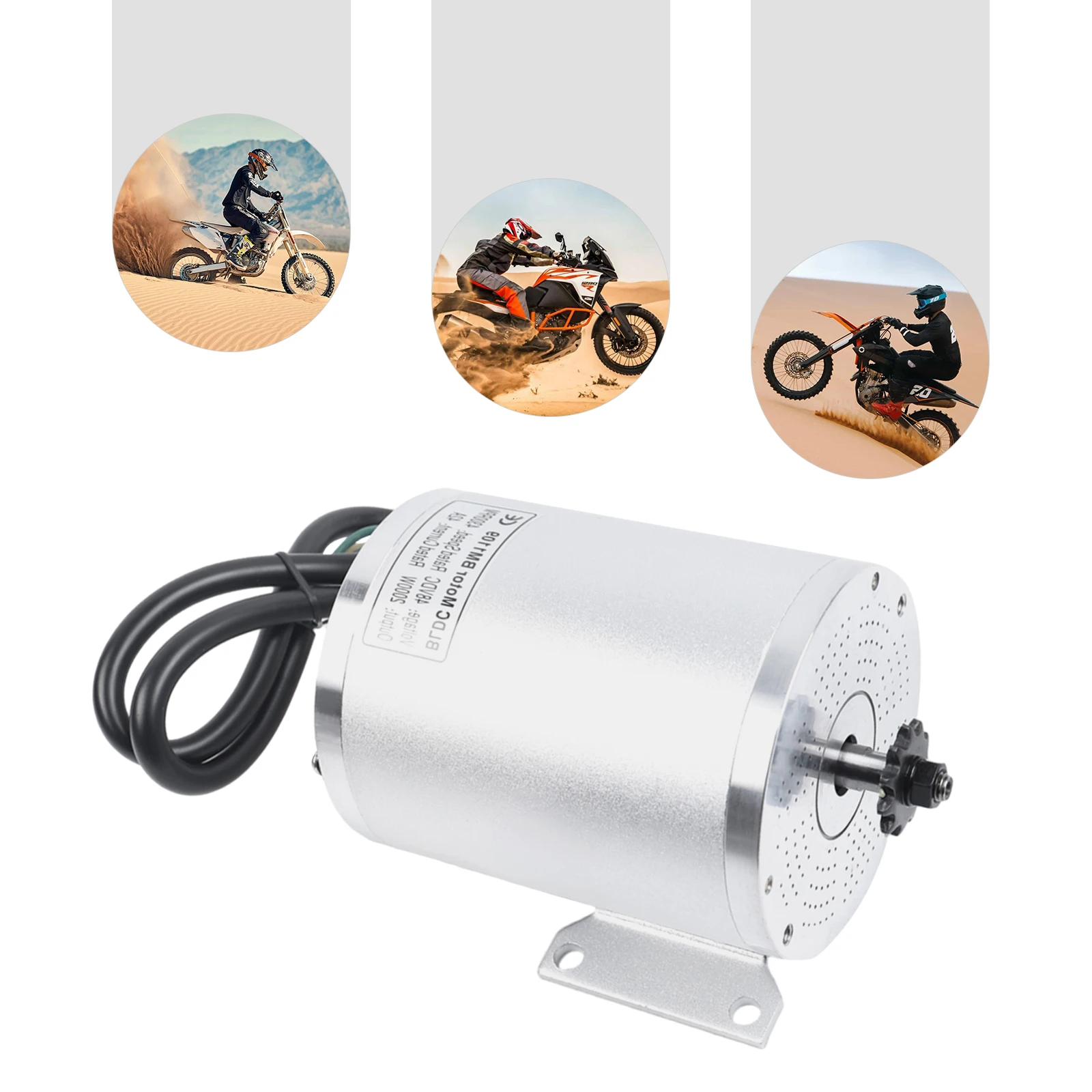 2000-W-Elektromotor, 3-Gang-Steuerung, LCD-Drosselklappe, 220–330 lbs Tragfähigkeit