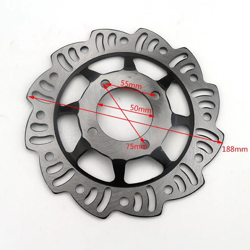 Universal 190mm Flower Pattern Brake Disc A Disc For 50cc 110cc 125cc Off-road Motorcycle Dirt Bike