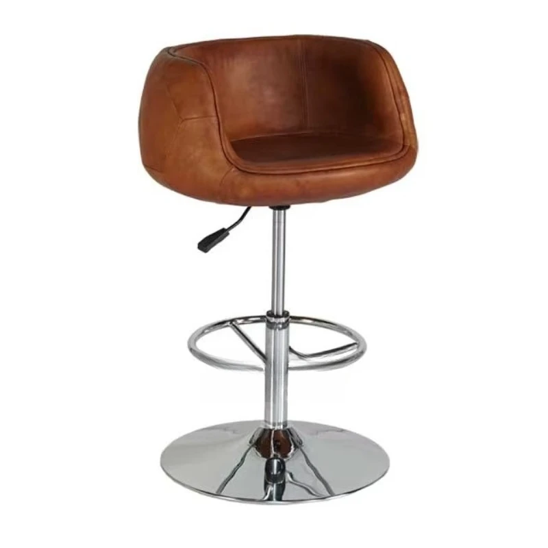 

Metal High Pole Chairs Bar Stool Adjustable Height Bar Chair Stool Furniture