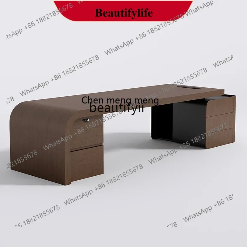 

X s8617 Office, boss table is simple and modern, office multi-function single seat, president table