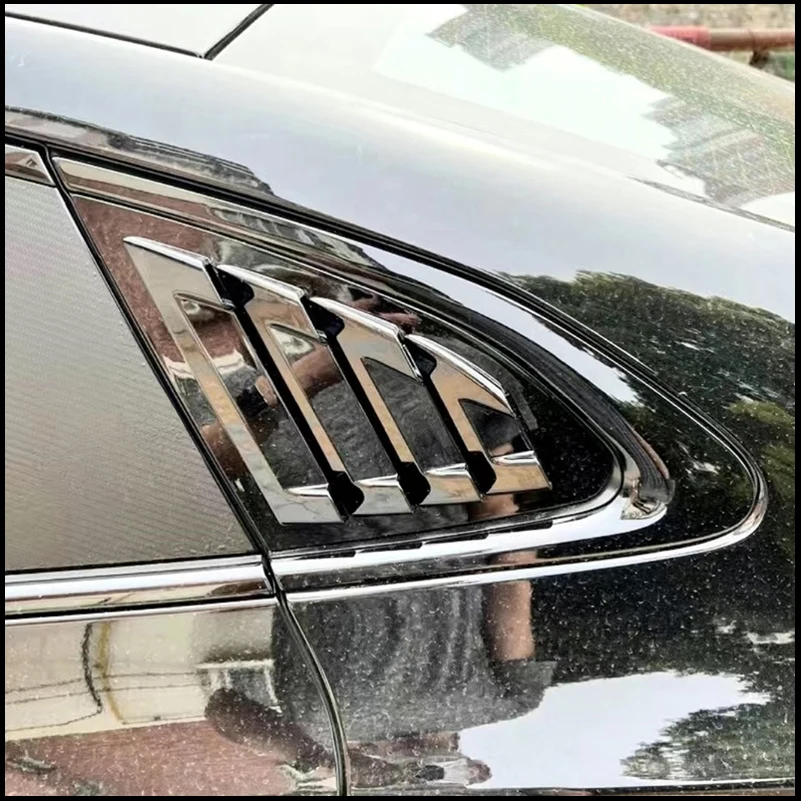 

For Chevrolet Malibu 2016-2020 Car Rear Window Blind shades Louver Frame Sill Molding Cover Sticker Trim Accessories Car-Styling
