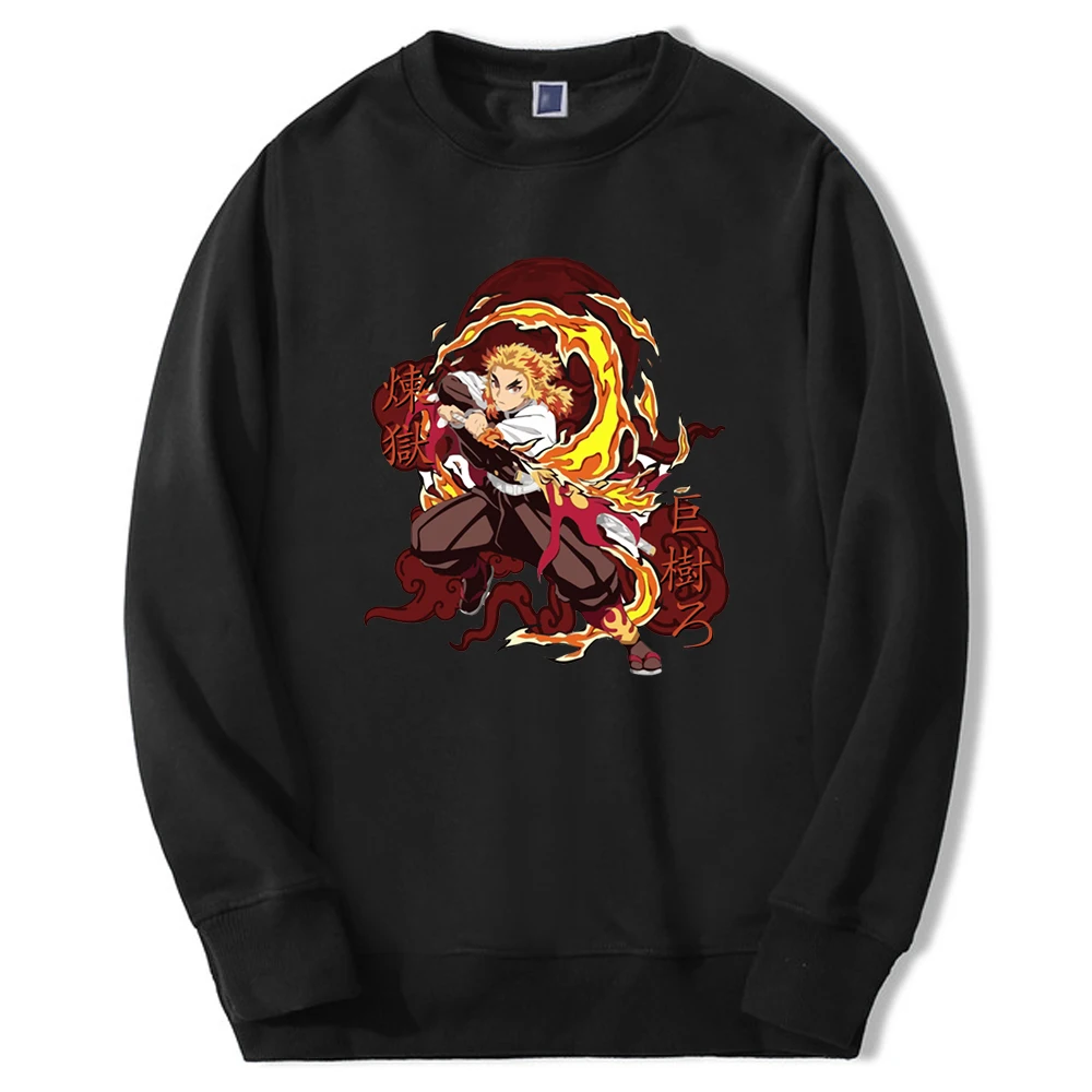 

Demon Slayer Hot Japan Anime Hoodies Mens Rengoku Manga Graphic Crewneck Sweatshirt Oversize Fleece Harajuku Sportswear Clothes