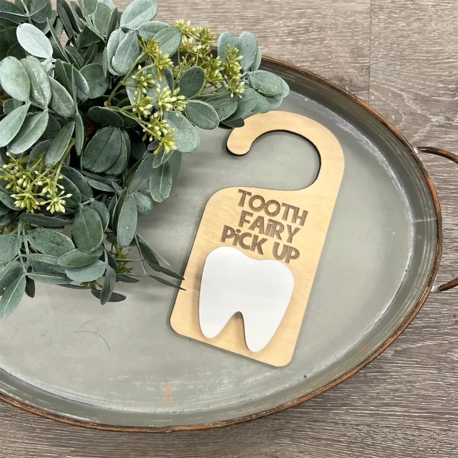 Tooth Fairy Door Hanger With Moneys Holder And Tooth Decor Tooth Fairy Pick Up Box Encourage Gift For Kidss Room Decor