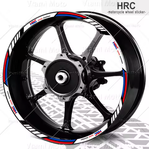 Reflective Motorcycle Wheel Sticker Tire Stripe Rim Decals For HRC CBR1100 CBR1000RR 600RR CBR 650 500R 300R 250R 125