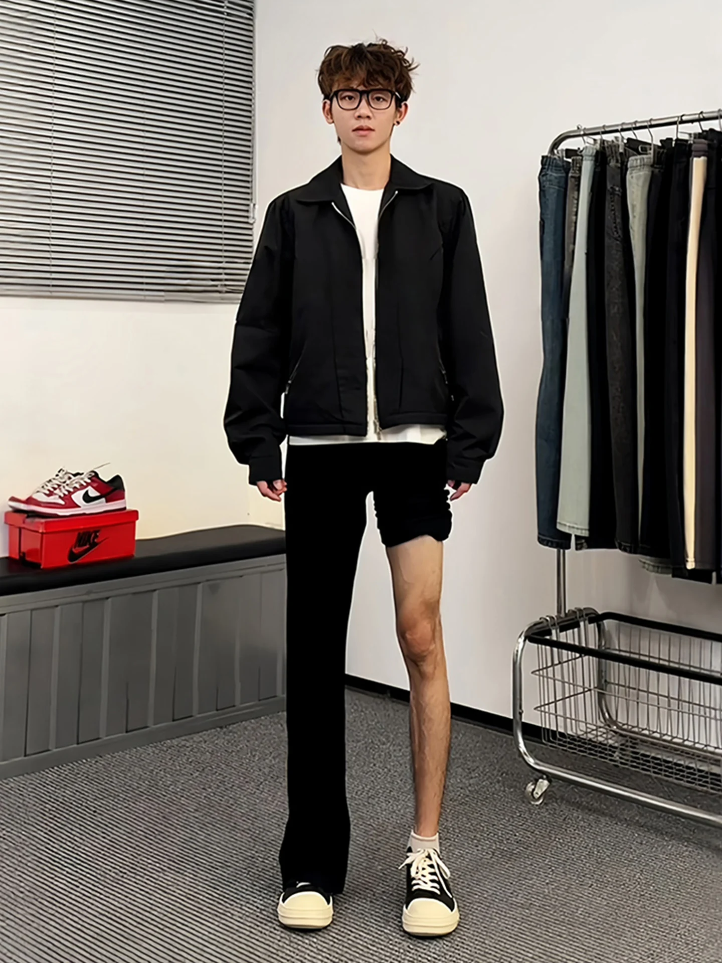 

American Vibe Slim Fit Men's Jeans High Waist Knife Straight Leg Autumn Faion High Street Lift Micro Flare Pants