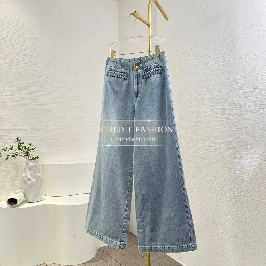

2025 New High Quality Blue Denim Jeans Pants