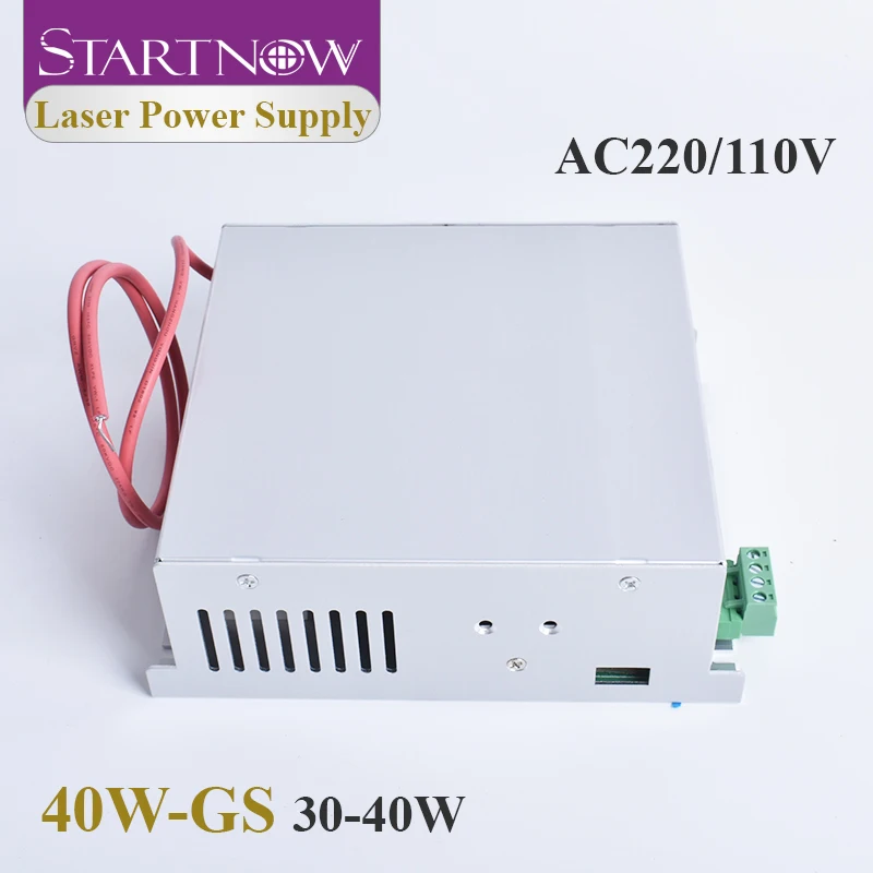 Startnow MYJG-40W Alimentatore laser CO2 da 50 W 110 V/220 V universale, per tubo laser per macchina da taglio e incisione da 35 ~ 50 W