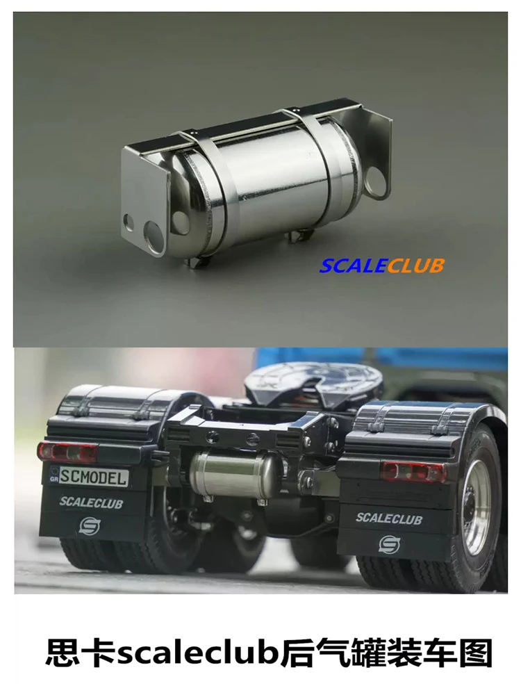 1/14 RC Spielzeug-LKW Metall-Gaslufttank Universalteile für Tamiya 1/14 RC Traktor-LKW-Zubehör SCALECLUB HQG-TY-1 – Detail 9