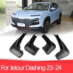 Wheel Mud Flaps Car Modification Accessories Splash Guards Mud Fenders Kit For Chery Jetour Dashing 2023 2024