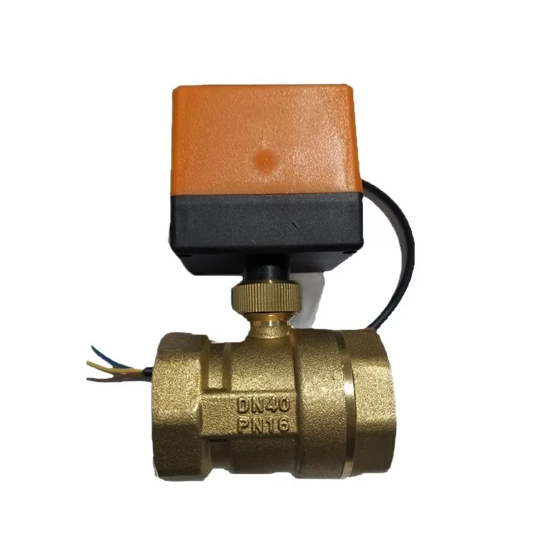 For DC12-24VDN15--50 Two-way, Three-wire Two-control Central Air Conditioner Fan Coil Electric Two-way Ball Valve
