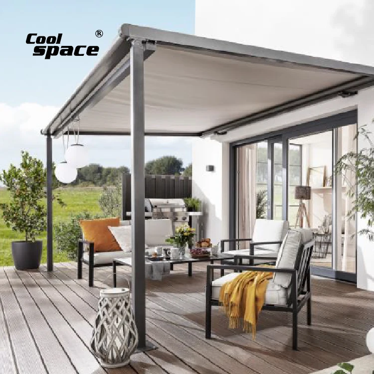 

Automatic Aluminum Pergola Outdoor 5x5m 5x4m 4x4m 3x3m and Customized Sizes