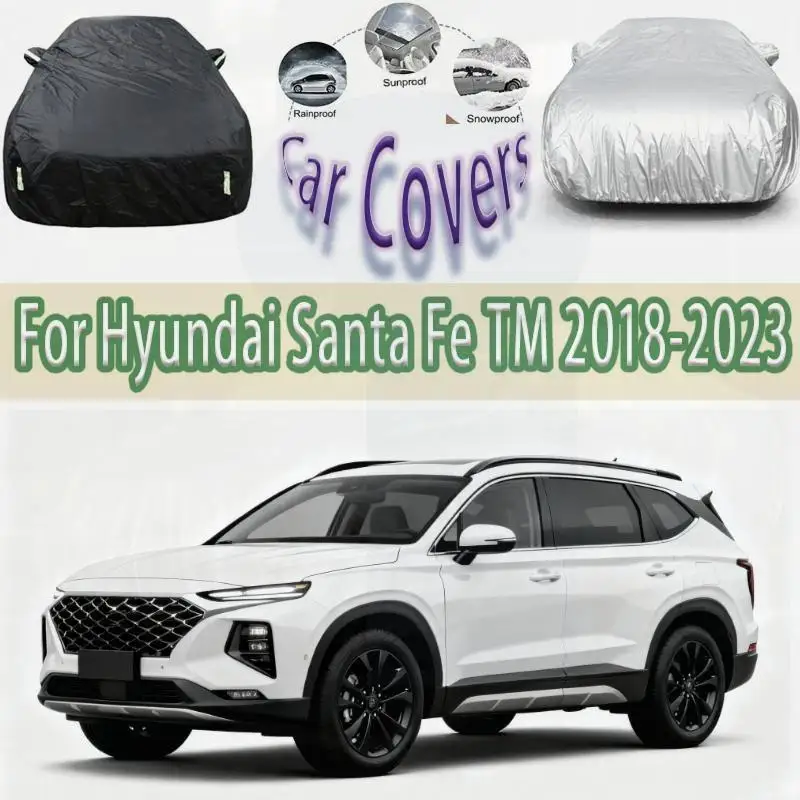 

For Outdoor Protection Full for Hyundai Santa Fe 2018-2023 Waterproof Dustproof Car Covers