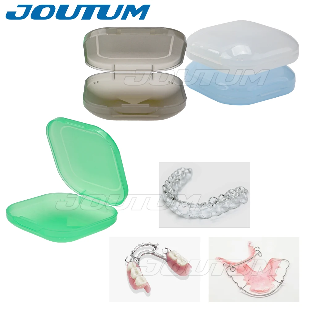 Dental Mouth Guard Case Retainer Case Orthodontic Denture Storage Container transparent Teeth Retainer Box