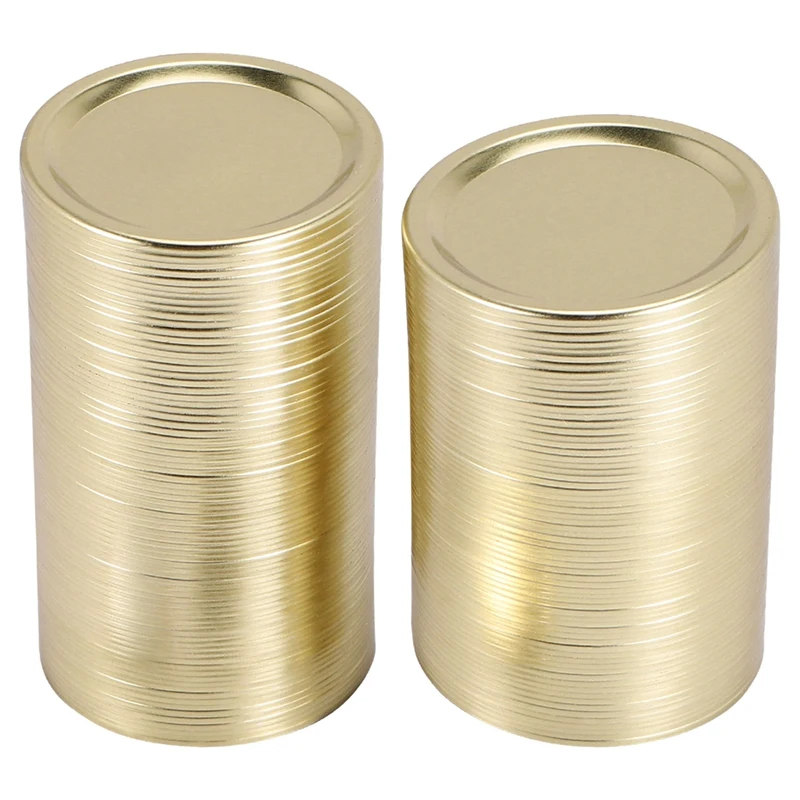 150Pcs Regular Mouth Canning Lids For Ball, Kerr Jars, Split-Type Metal Jar Lids For Canning(70Mm, Gold)