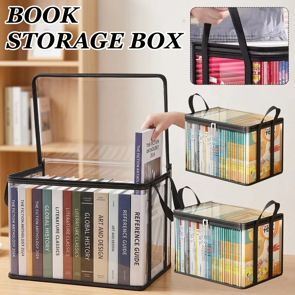 Transparente PVC-Aufbewahrungsbox |   Klappdeckel & Sichtfenster |   Multifunktionaler Organizer für Spielzeug, Bastelbedarf & Zubehör |   Langlebiger Geschenkbehälter