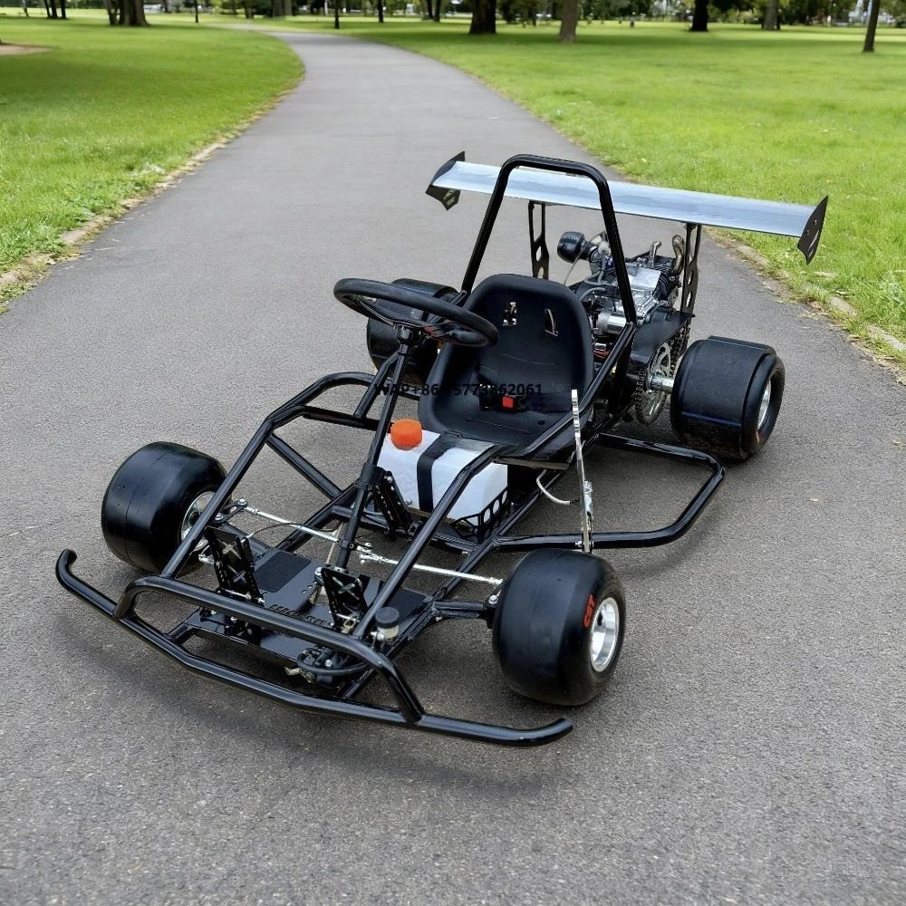 Kart de Corrida a Gasolina Personalizado 200cc, Kart de Drift, Carro de Karting com Pneus Slick de 4 Rodas