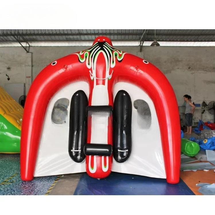 مبيعات المصنع مباشرة ألعاب مائية سمكة طائرة قارب الموز نفخ سمكة الخفافيش الطائرة #4