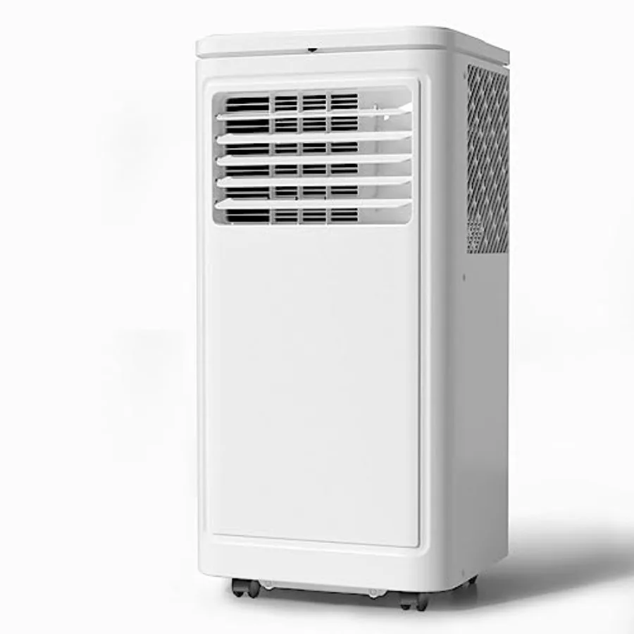 

Portable Air Conditioner 10000 BTU for Room up to 450 sq. ft White with Dehumidifier Fan 2 Fan Speeds 24H Timer Remote Control