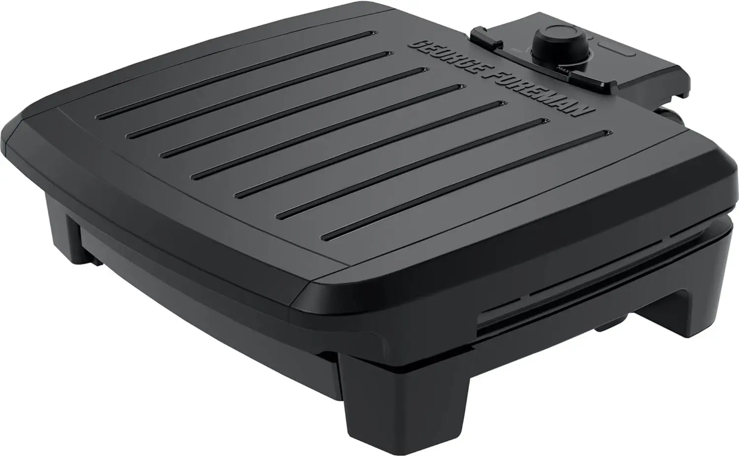 

5-Serving Grill with Adjustable Temperature Control, Black Nonstick Plates, Fully Washable Design