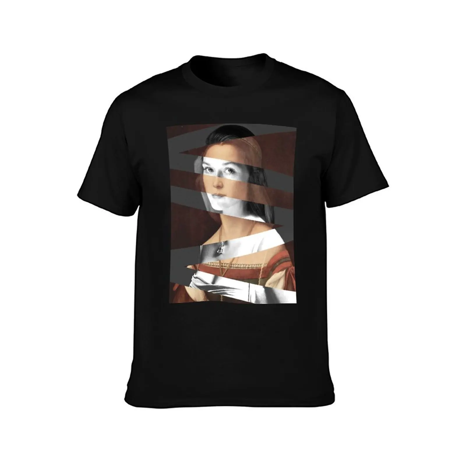 Portrait of Woman by Raphael and Meryl Streep T-Shirt, Summer Casual Cotton Tee, Oversized Streetwear Tops, Unisex Men Women