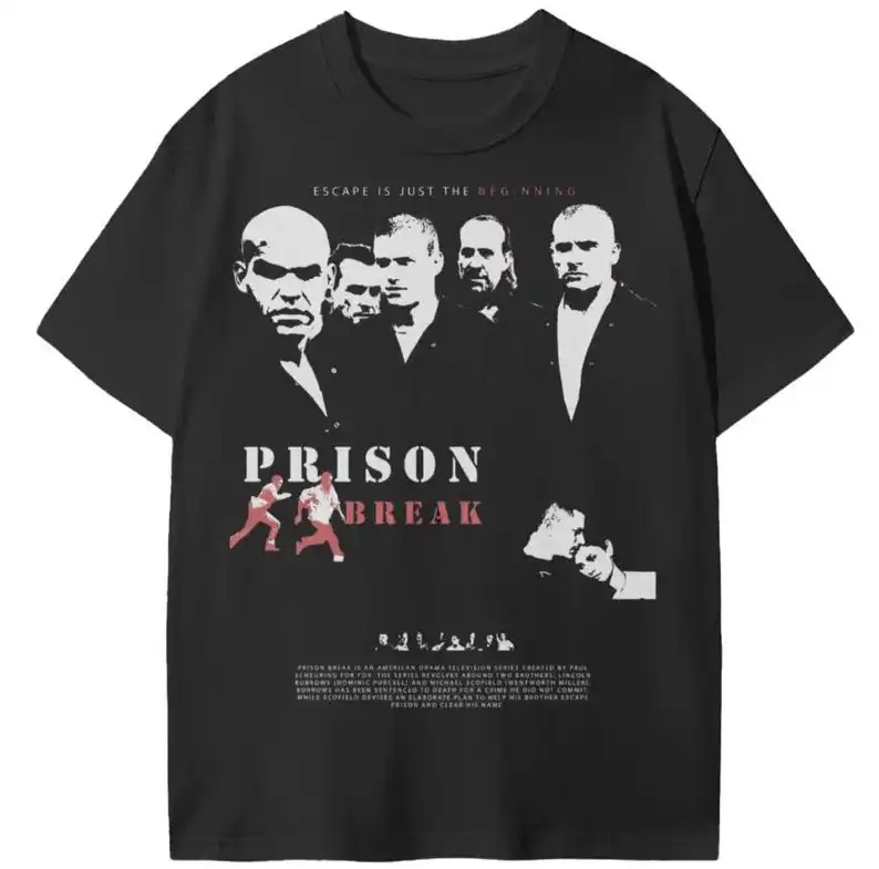 Prison Break TV Show Shirt | Michael Scofield Graphic Tee | Retro Action Series Fan T-Shirt | Unisex Vintage-Inspired Streetwear