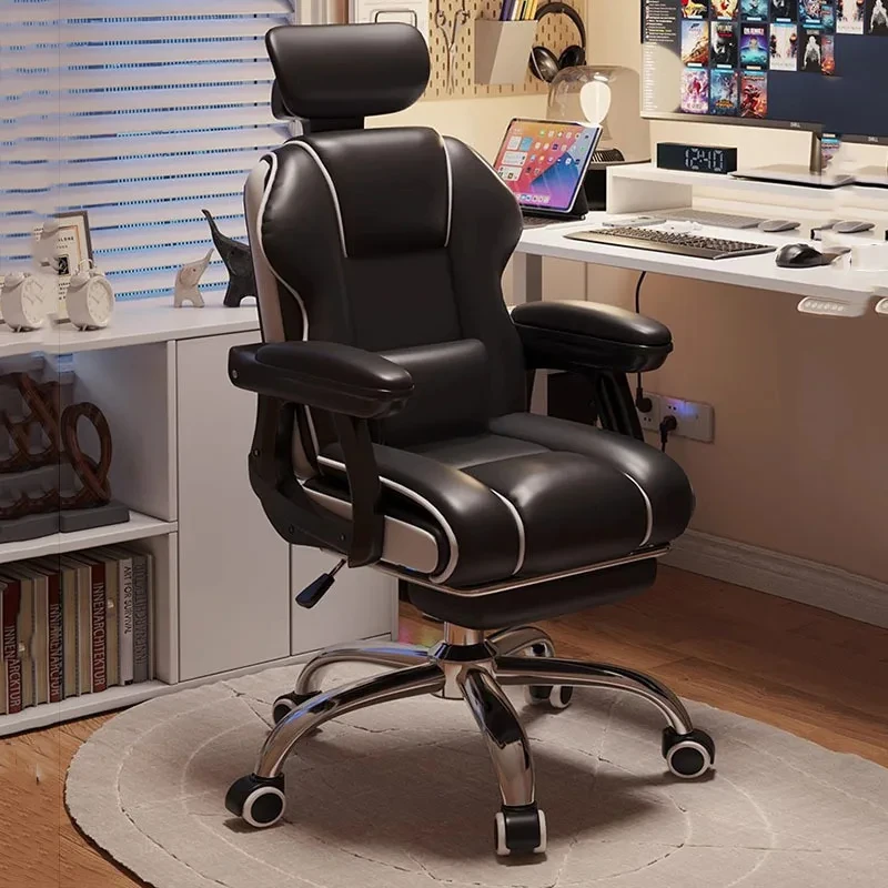 

Bedroom Computer Office Chair Ergonomic Comfortable High Back Wheels Armchair Boys Home Chaise De Bureaux Garden Furniture Sets