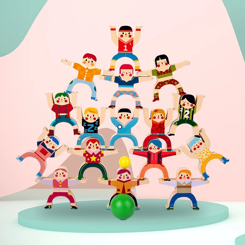 Blocs d'équilibre transformables amusants – Jouets empilables pour l'éducation précoce, pour jouer Parent-enfant, jouets parfaits et cadeaux pour les tout-petits