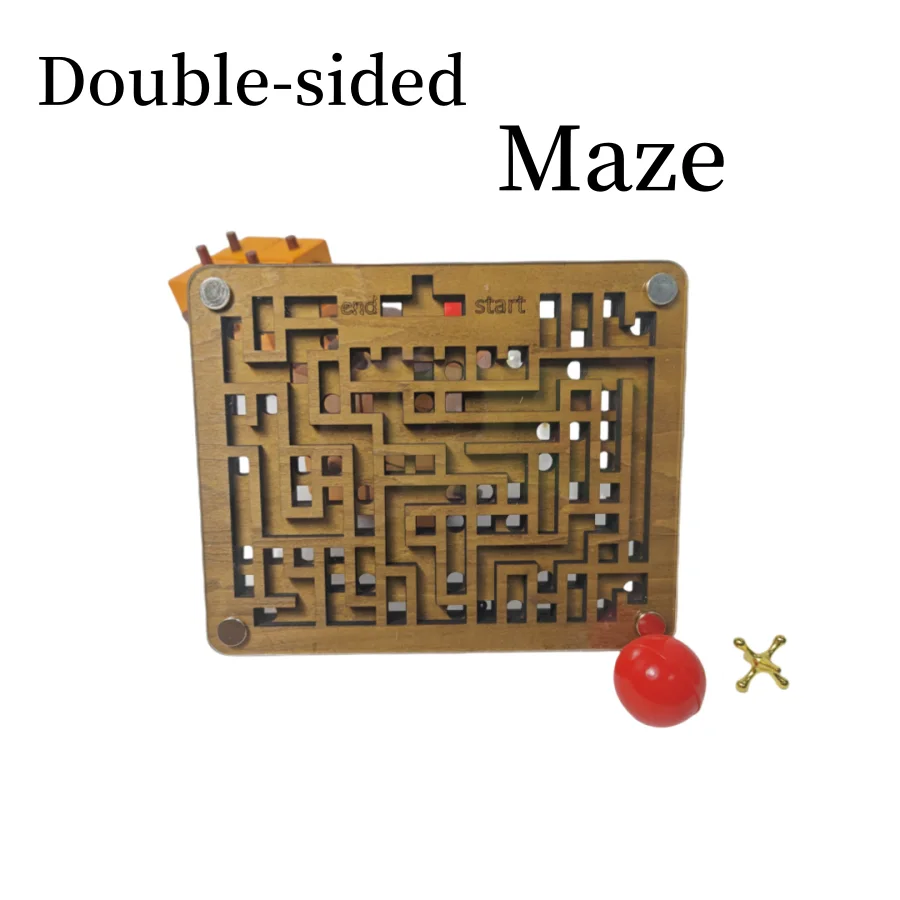Double-sided maze bead game, a puzzle toy suitable for relaxation and stress relief, IQ test
