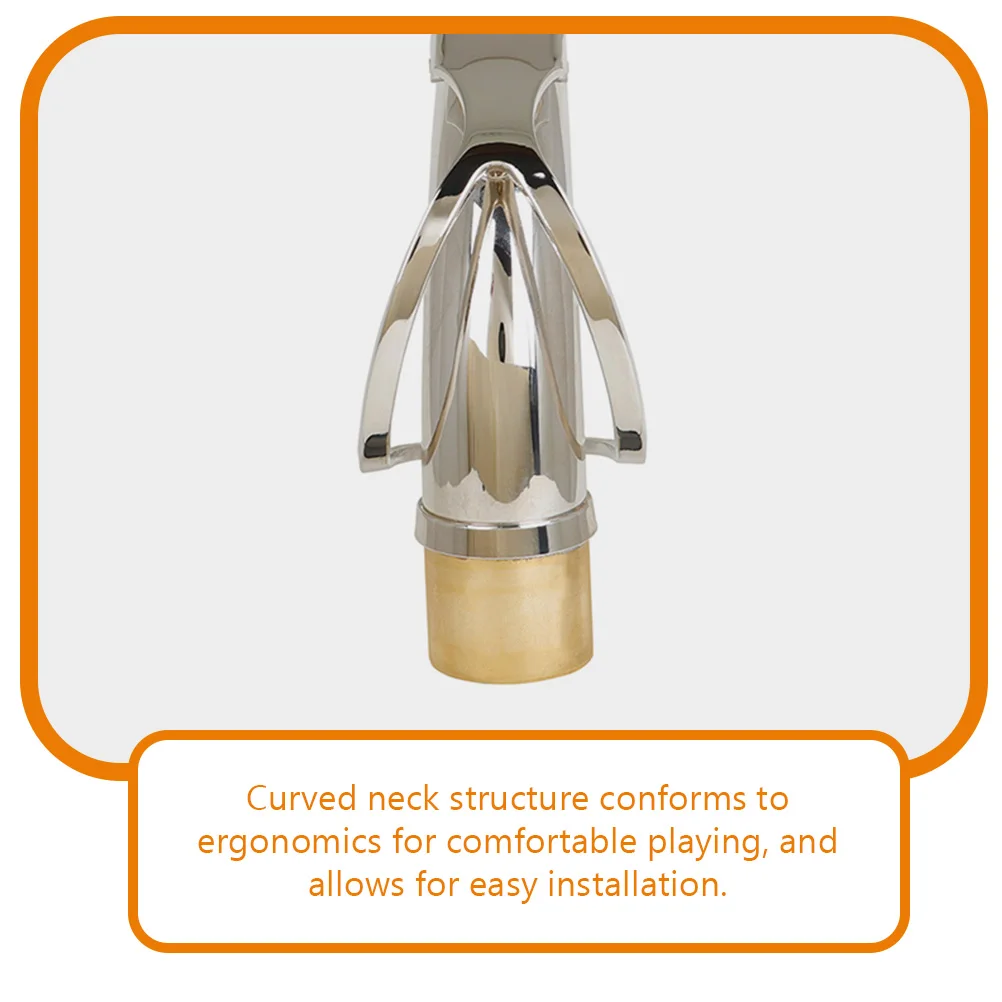 

Wind Music Accessories Saxophone Neck Tube Replacement Silver Plated Brass Tenor Cork