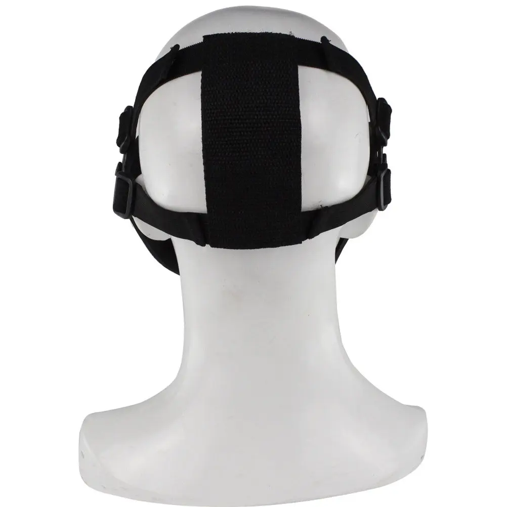 

Skull Half Face Mask Silver Gray Outdoor Protective Sports Hunting Masquerade Halloween Breathable Adjustable