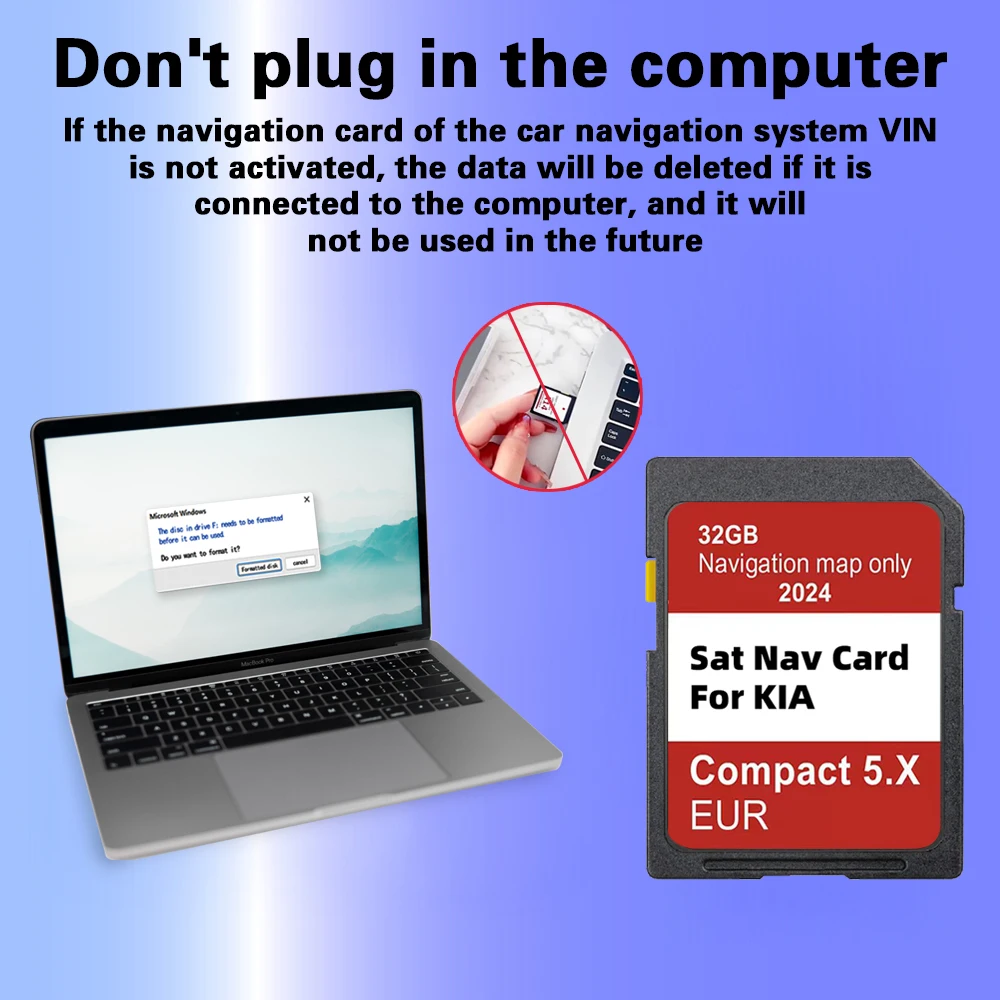 SD 메모리 카드 내비게이션 GEN5, 기아 카렌스, 씨드, 니로, 옵티마, 피칸토, 리오, 소울, 스포티지, 스토닉 자동차 컴팩트 5.X 업데이트, EU 지도