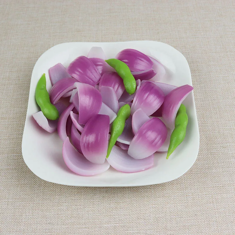 Simulation Vegetable Artificial Onion Slice Model Realistic Food Photography Prop For Hotel Catering Display Ornament
