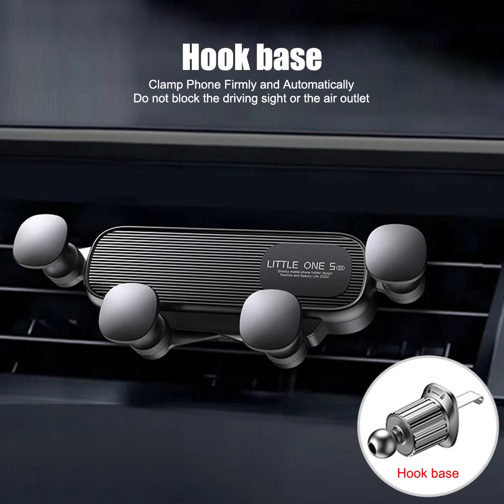 1PC Gravity Car Phone Holder Air Vent Mount Cell Phone Mount 360° Adjustable Navigation Stand for iPhone 14 13 12 Xiaomi Samsung