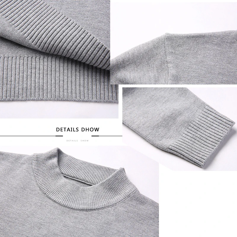 BROWON Autumn Brand Sweater Men Smart Casual Solid Color O-neck Knitted Slim Sweaters Oversize Business Pullover Mens Clothing