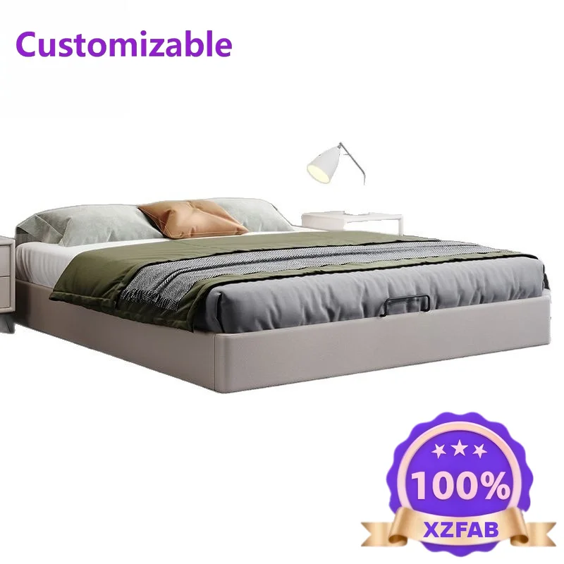 Factory Direct 2026 Modern Simple No Bedside Solid Wood Floor Tatami Bed Hotel Homestay Floor Bed