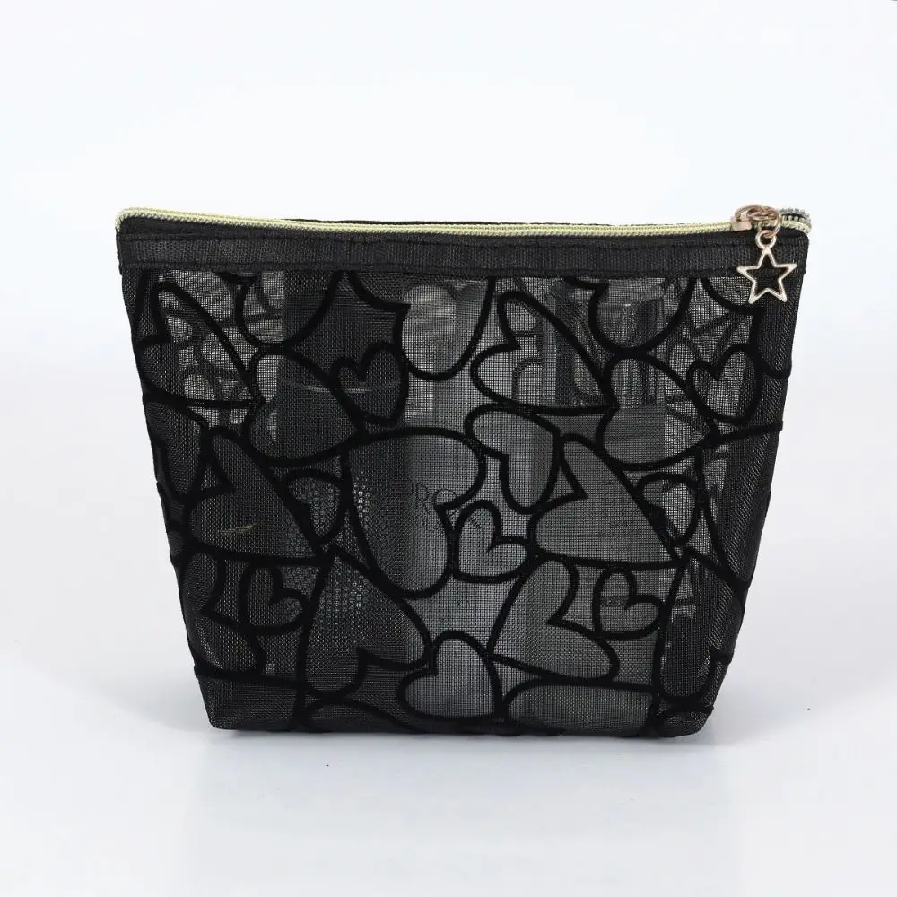 

New Nylon Mesh Cosmetic Bag Small Zipper Makeup Storage Bag Lipstick Key Earphone Organizer Coin Purse