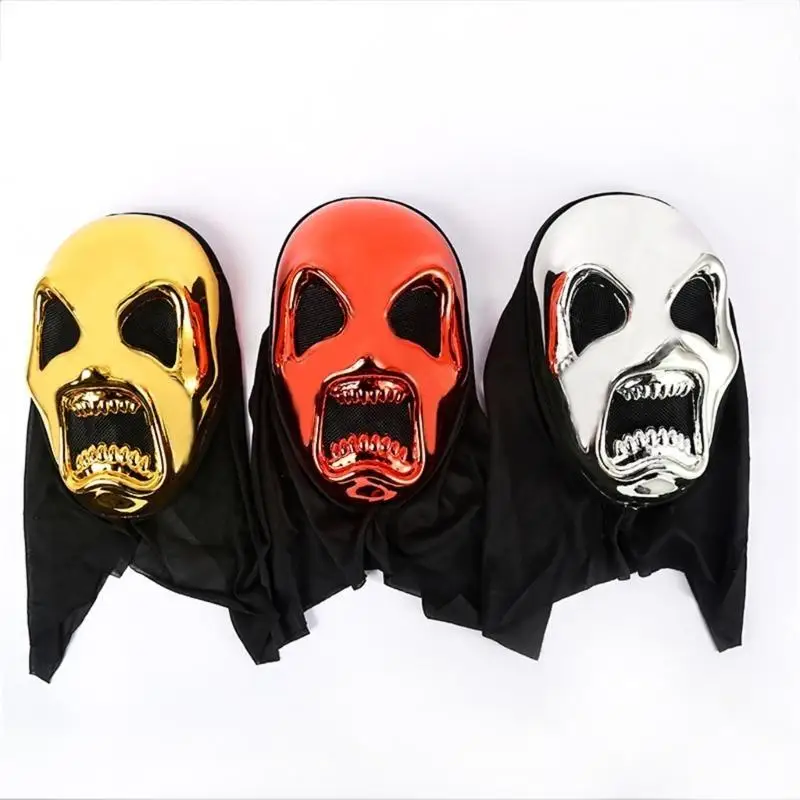 39BD Máscara calavera Halloween para mujer y hombre, máscara para fiestas disfraces, máscara Cosplay