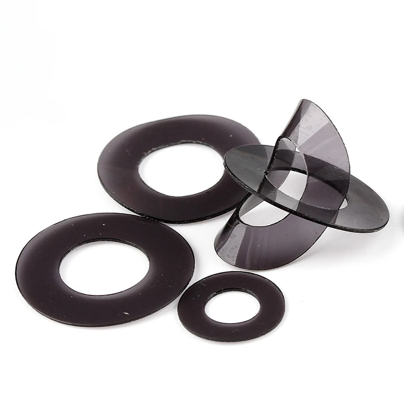 M2 M2.5 M3 M4 M5 M6 M8 M10 Black Soft PVC Plastic Insulation Transparent Gasket Ring Spacers Flat Washer 0.5mm-1mm Shock-proof