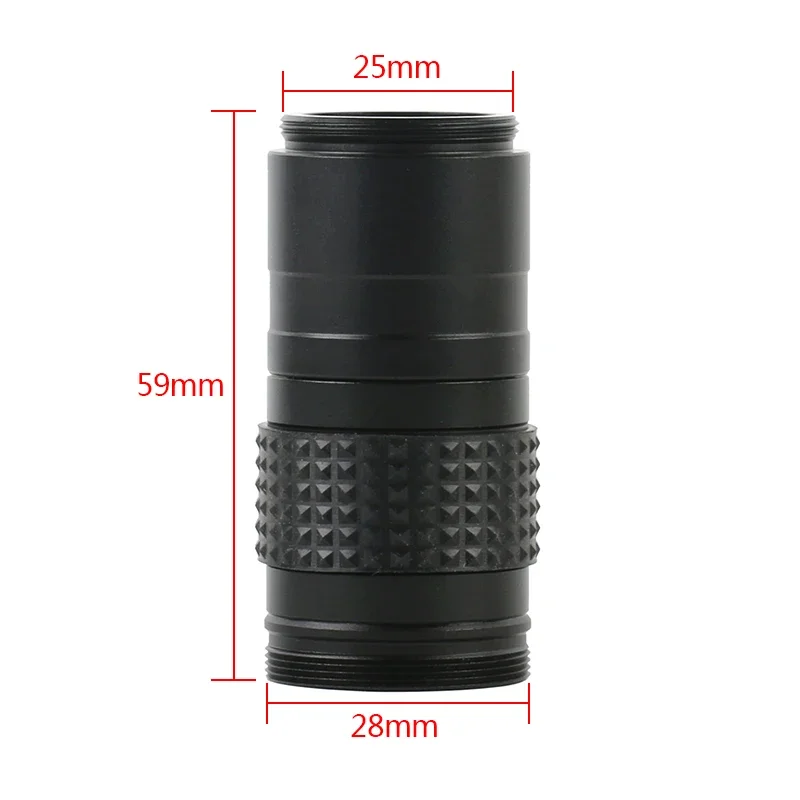 80X Zoom CS C Mount High Working Distance Large View Lens For HDMI USB VGA Industrial Soldering Digital Microscope Camera