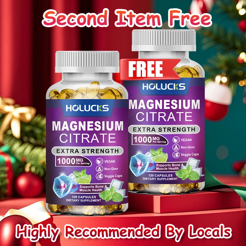 

Pure Magnesium Citrate 1000mg Supplement, for Digestive Health, Occasional Constipation, Promotes Regularity, Muscle Relaxation