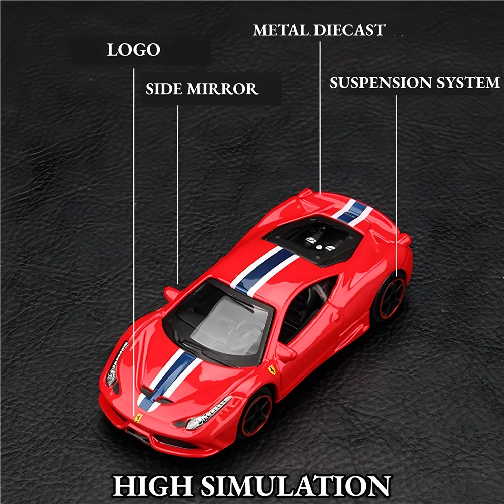 Bburago 1:64 Bugatti Chiron Replica Car Model, Scale Mercedes Audi Porsche Ford VW Diecast Miniature Art Kid Boy Toy